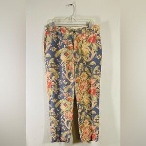 Vintage Polo Ralph Lauren men’s floral linen pants